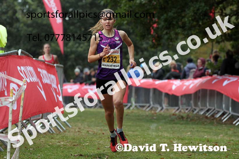 Junior womens 2021 National Cross Country Relays, Berry Hill Park, Mansfield. Photo: David T. Hewitson/Sports for All Pics